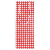 誕生日スティックフィギュア赤ワインの女の子 ワインギフトバッグ (裏面)