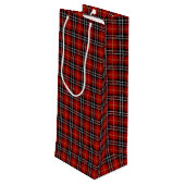 誕生日スティックフィギュア赤ワインの女の子 ワインギフトバッグ (裏面アングル)