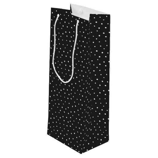 誕生日スティックフィギュア赤ワインの女の子 ワインギフトバッグ (裏面アングル)