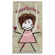 誕生日スティック女の子と赤ワイン