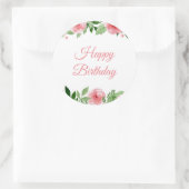 誕生日ステッカー ラウンドシール (バッグ)