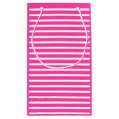 誕生日ストライプピンク⎮ホワイトグリーンスモール抱き枕 スモールペーパーバッグ (裏面)