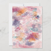 誕生日スニーカーグランジボール水カラー甘い16 招待状 (裏面)