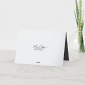 誕生日スパタオルとマグノリアの花 カード (裏面)