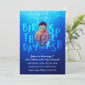 '誕生日スプラッシュ'プールパーティの招待状 招待状 (スタンド正面)