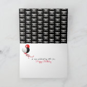 誕生日スマイル文字付きレトロカメラ カード (内部)