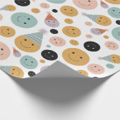 誕生日スマイル白 ラッピングペーパー (角)