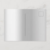 誕生日スミレグリッター風船 インビテーションポストカード (裏面)