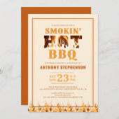 誕生日スモキンホットBBQパーティー 招待状 (正面/裏面)