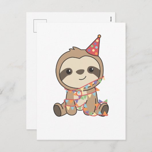 誕生日スロッスfor子供A誕生日ホリディポス シーズンポストカード (正面/裏面)