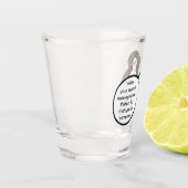 誕生日スーツ話すペンギンパーソナライズされた ショットグラス (左)