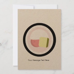 誕生日ス転がケークリームチーズアボカド 招待状