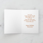 誕生日ソンインロークガーマウンテンライオン動物 カード (内部)