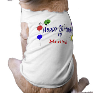 誕生日ソンパーソナライズされたグ ペット服