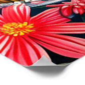 誕生日ゾウ(ケーキと風船) ポスター (角)