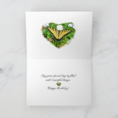 誕生日タイガーアゲハチョウバタフライアイテム カード (内部)