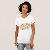 誕生日タイポグラフィー名言 Tシャツ (正面フル)