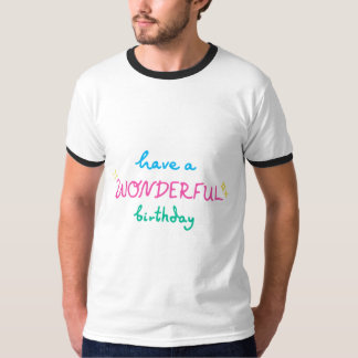 誕生日タイポグラフィー名言 Tシャツ