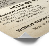 誕生日タイムズ1961年60歳の誕生日にサイン ポスター (角)