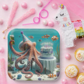 誕生日タコとビール ペーパープレート (パーティー)