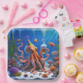 誕生日タコとビール ペーパープレート (パーティー)