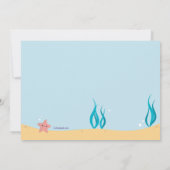 誕生日タコの写真招待状 招待状 (裏面)