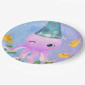 誕生日タコ紙プレート ペーパープレート (アングル)