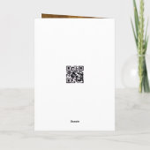 誕生日タビーキャットハギングザファームチキン カード (裏面)