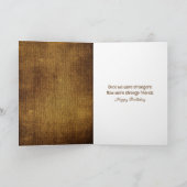 誕生日タビーキャットハギングザファームチキン カード (内部)