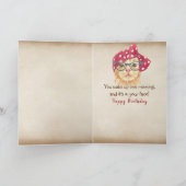 誕生日タブビーキャットユーモア カード (内部)