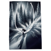 誕生日ダウンヒルスキーアインザムーンライト ミディアムペーパーバッグ (正面)