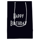 誕生日ダウンヒルスキーアインザムーンライト ミディアムペーパーバッグ (裏面)