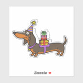 誕生日ダシュントとギフト シール (シート)