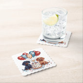 誕生日ダシュンドドッグス ペーパーコースター (インサイチュ)