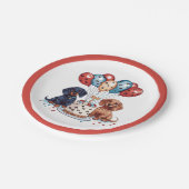 誕生日ダシュンドドッグス ペーパープレート (アングル)