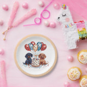 誕生日ダシュンドドッグス ペーパープレート (パーティー)