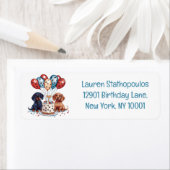 誕生日ダシュンドドッグス ラベル (インサイチュ)