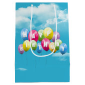 誕生日ダチョウ ミディアムペーパーバッグ (裏面)