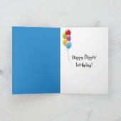 誕生日ダックとシュノーケルオンビーチ カード (内部)