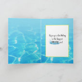 誕生日ダックとSun Hat In Water カード (内部)