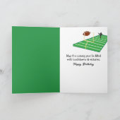 誕生日ダックサッカー選手#5 カード (内部)