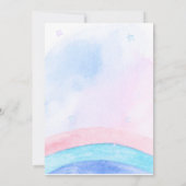 誕生日ダックレースカーボーイレッドレーシングキッズ名 招待状 (裏面)