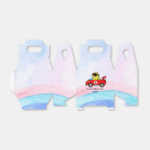 誕生日ダックレースカー赤レーシングボーイの子供の名前 フェイバーボックス (折り畳みなし)