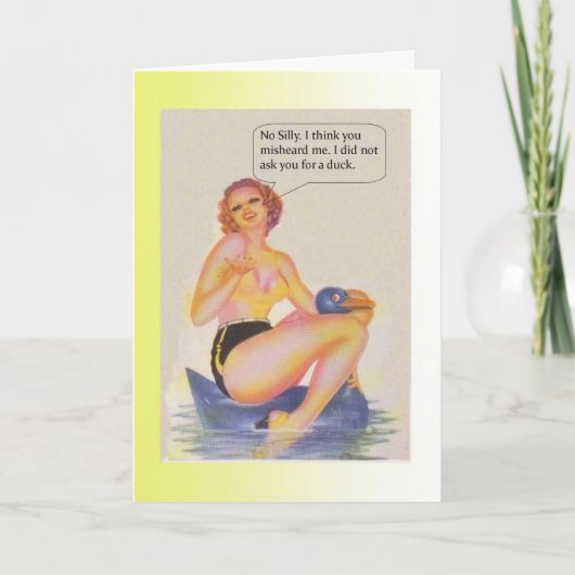 誕生日ダック カード (正面)