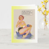 誕生日ダック カード (黄色い花)