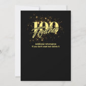 誕生日ダブルお祝い 二倍の楽しみ 招待状 (裏面)