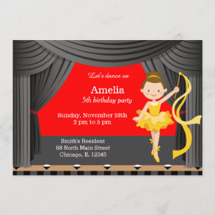 誕生日ダンサー 招待状