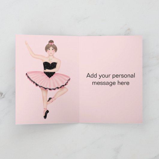誕生日ダンス カード (内部)