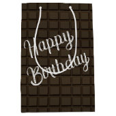 誕生日ダークチョコレートキャンディバー ミディアムペーパーバッグ (正面)