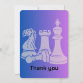 誕生日チェスパーティの招待状パーソナライズされた写真 招待状 (裏面)